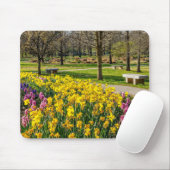 春シーズンフラワーガーデン マウスパッド (マウス)