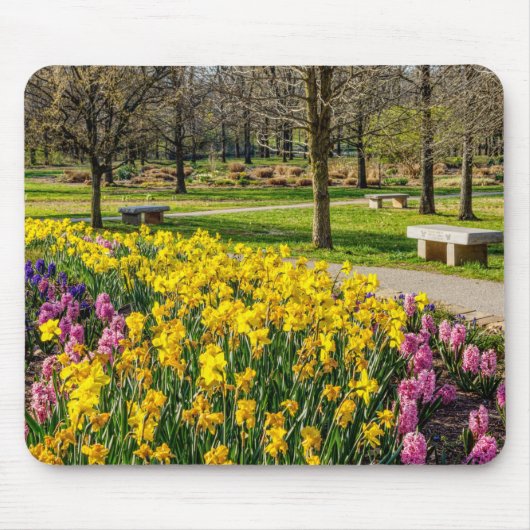 春シーズンフラワーガーデン マウスパッド (正面)
