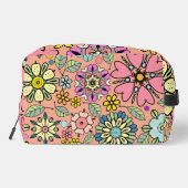 春シーズンレトロ花色シームレスパターン ドップキット (裏面)