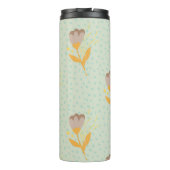 春シームレスなフォーク花ドードルパターン。手d タンブラー (裏面)