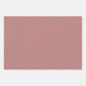 春ジオメトリックパープルグリーンセット ラッピングペーパーシート (正面3)