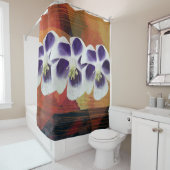 春ジオメトリ抽象芸術アートシャワーカーテン シャワーカーテン (インサイチュ)