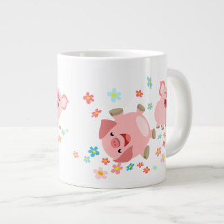 春ジャンボマグカップで2匹のかわいい漫画 ジャンボコーヒーマグカップ