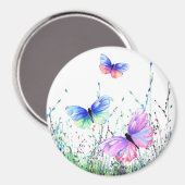 春ジョイカラフルマグ飛んでいる マグネット (正面/裏面)