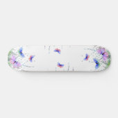 春ジョイカラフルー – 蝶飛んでいる自然 スケートボード (横)