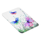 春ジョイカラフルー – 蝶飛んでいる自然 マグネット (右側)