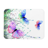 春ジョイカラフルー – 蝶飛んでいる自然 マグネット (横)