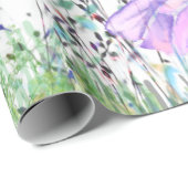 春ジョイ-カラフル蝶の飛んでいる自然 ラッピングペーパー (ロールコーナー)