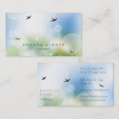 春スカイツバメセラピスト心理学者 名刺 (正面/裏面)