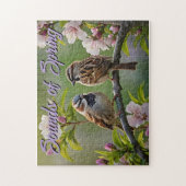 春スズメ ジグソーパズル (縦)
