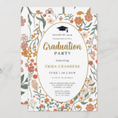 春スタイリッシュワイルドフラワーガーデン招待状 招待状 (正面/裏面)