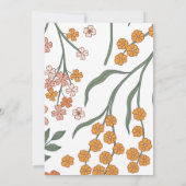 春スタイリッシュワイルドフラワーガーデン招待状 招待状 (裏面)