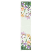春スタイルホームデコールアイリスインザガーデン ショートテーブルランナー (正面)