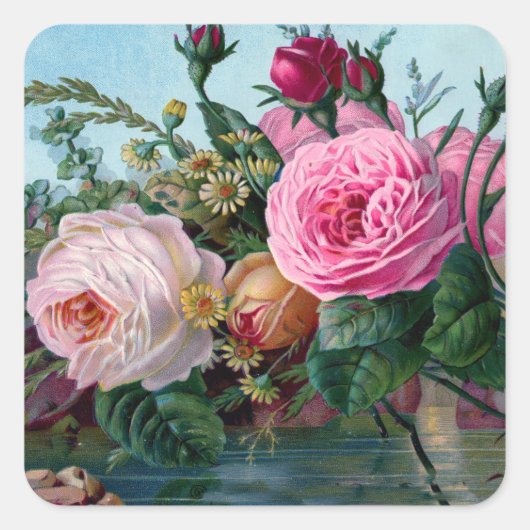 春ステッカー スクエアシール (正面)