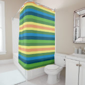 春ストライプシャワーカーテン シャワーカーテン (インサイチュ)
