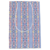 春ストライプフローラ ミディアムペーパーバッグ (正面)