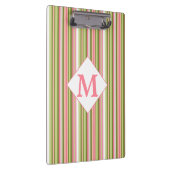 春ストライプモノグラムのクリップボード クリップボード (右)