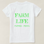 春ストーンバーンウィメンズTシャツ Tシャツ (デザイン裏面)