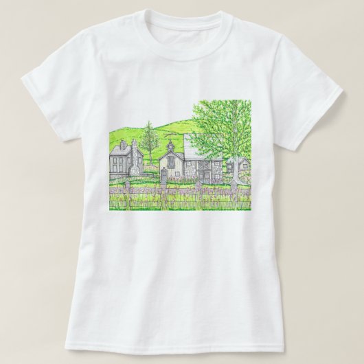 春ストーンバーンウィメンズTシャツ Tシャツ (デザイン正面)