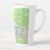 春ストーンバーンラージラテマグ カフェラテマグ (右)