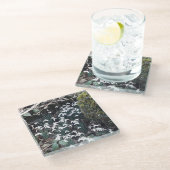 春スノードロップガラスコースター ガラスコースター (アングル)