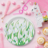 春スノードロップナプキン ペーパープレート (パーティー)