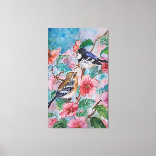 春スパー絵画ローズのキャンバス印刷 キャンバスプリント (正面)