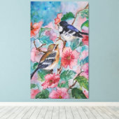 春スパー絵画ローズのキャンバス印刷 キャンバスプリント (インサイチュ (ウッドフロア))