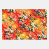 春セットフローラ、マージャングとメランジ ラッピングペーパーシート (正面3)