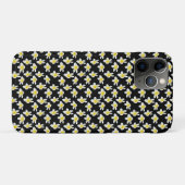春セレナーデ：黄色いフランジパニスオンブラック、 Case-Mate iPhoneケース (裏面(横))