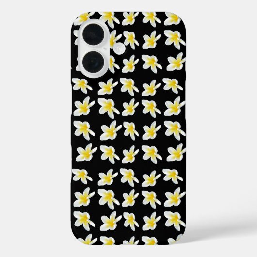 春セレナーデ:黄色いフランジパニスオンブラック、 Case-Mate iPhoneケース (裏面)