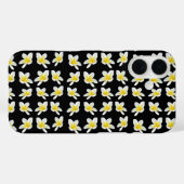 春セレナーデ:黄色いフランジパニスオンブラック、 Case-Mate iPhoneケース (裏面 (横))