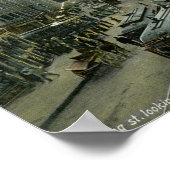 春セント、ロサンゼルス、カリフォルニア州1908ヴィンテージ ポスター (角)