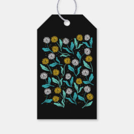 春タンデリオン花離れとデザイン ギフトタグ