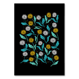 春タンデリオン花離れとデザイン テーブルナンバー