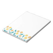 春タンデリオン花離れとデザイン ノートパッド (回転)