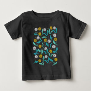 春タンデリオン花離れとデザイン ベビーTシャツ