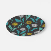 春タンデリオン花離れとデザイン ペーパープレート (アングル)