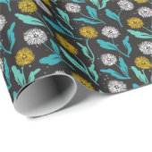 春タンデリオン花離れとデザイン ラッピングペーパー (ロールコーナー)