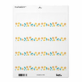 春タンデリオン花離れとデザイン ラベル (フルシート)