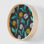 春タンデリオン花離れとデザイン 壁時計 (傾斜)