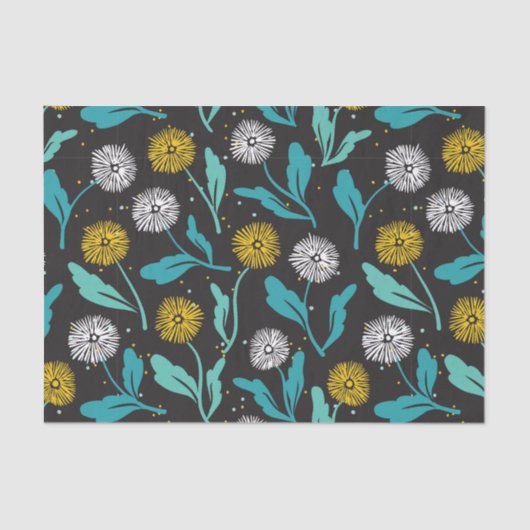 春タンデリオン花離れとデザイン 薄葉紙 (正面)