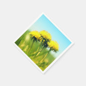 春タンポポ スタンダードカクテルナプキン (角)