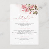 春ダスティバラ結婚フローラの詳細 エンクロージャーカード (正面)