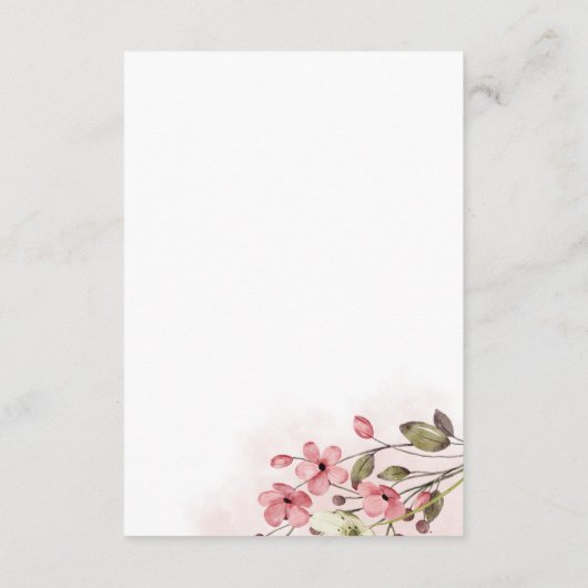 春ダスティバラ結婚フローラの詳細 エンクロージャーカード (裏面)