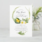 春ダックリングリリーオブザバレーベビーシャワー 招待状 (スタンド正面)