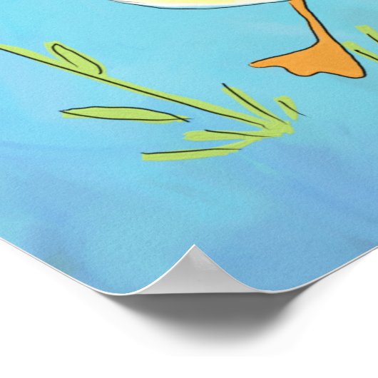 春ダック ポスター (角)