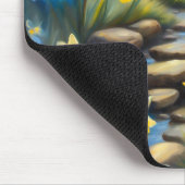 春ダッフォジルスモーキー山脈ワイルドフラワー マウスパッド (コーナー)