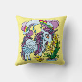 春ダフォジルスアンドユニコーン クッション (裏面)