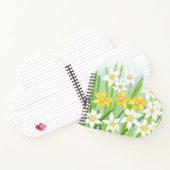 春ダフォジルスハート型 ノートブック (内部)